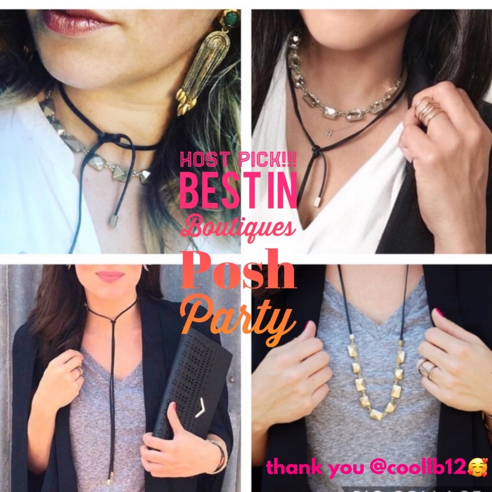 Stella & Dot | Versatile Reese Sparkle [3-in-1] Crystal+Leather Lariat N…